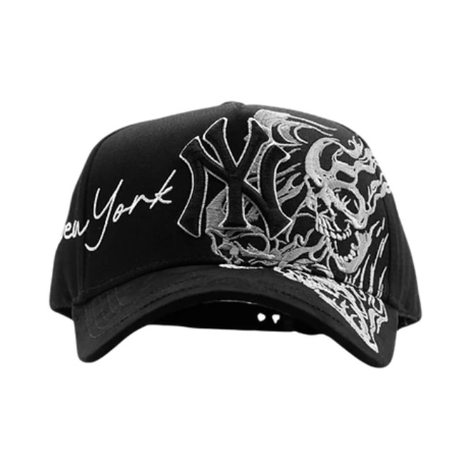 GORRA DANDY HATS NEW YORK SKELETON BLACK